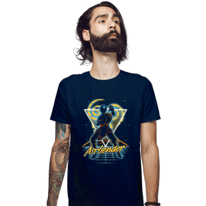 Shirts Fitted Shirts, Mens / Small / Navy Retro Airbender