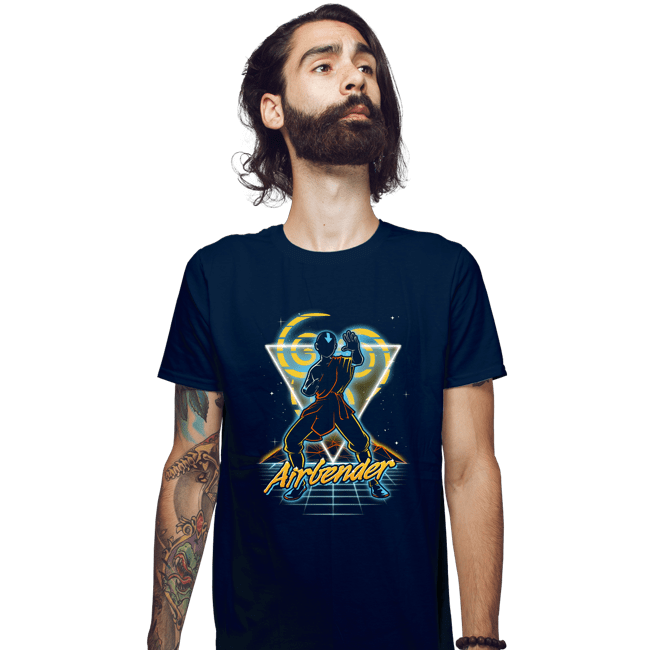 Shirts Fitted Shirts, Mens / Small / Navy Retro Airbender