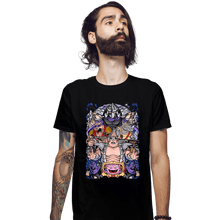 Load image into Gallery viewer, Daily_Deal_Shirts Fitted Shirts, Mens / Small / Black Nostalgic Villains

