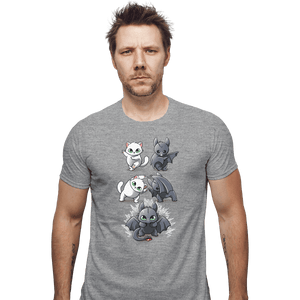 Shirts Fitted Shirts, Mens / Small / Sports Grey Night Fury Fusion