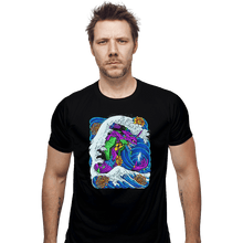 Load image into Gallery viewer, Shirts Fitted Shirts, Mens / Small / Black Eva-01 Wave
