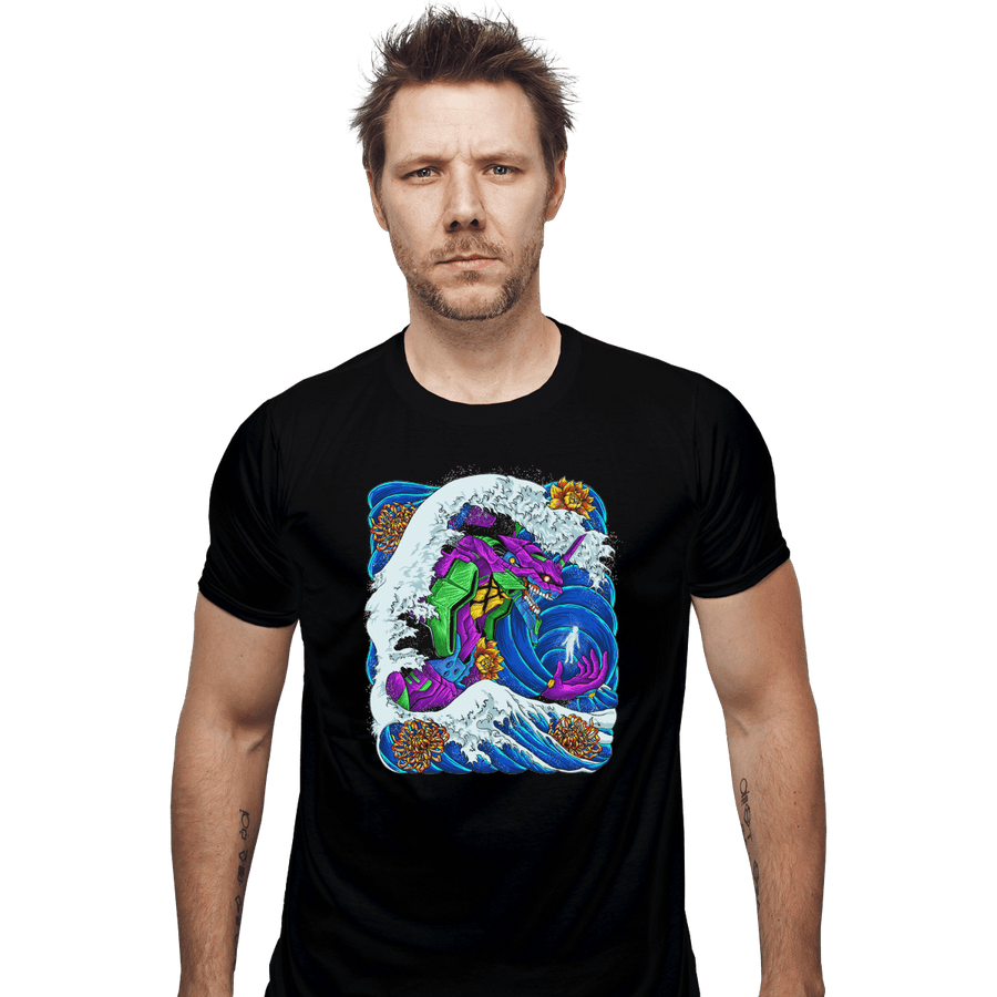 Shirts Fitted Shirts, Mens / Small / Black Eva-01 Wave