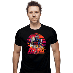 Secret_Shirts Fitted Shirts, Mens / Small / Black Gundam 78 Retro