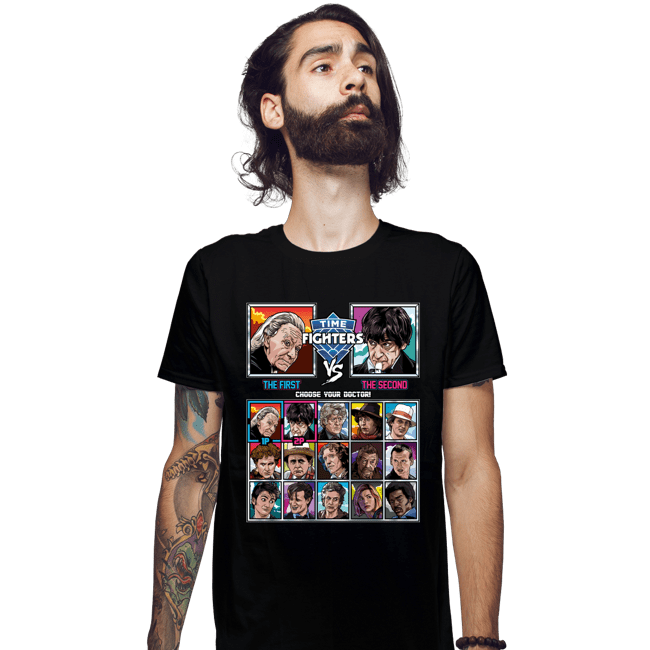 Shirts Fitted Shirts, Mens / Small / Black Time Fighters 1st VS 2nd