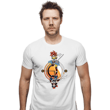 Load image into Gallery viewer, Daily_Deal_Shirts Fitted Shirts, Mens / Small / White Cross Dimension
