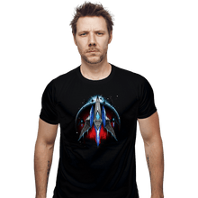 Load image into Gallery viewer, Shirts Fitted Shirts, Mens / Small / Black Arwing Fighters
