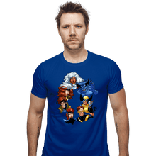 Load image into Gallery viewer, Daily_Deal_Shirts Fitted Shirts, Mens / Small / Royal Blue X-Men 30th
