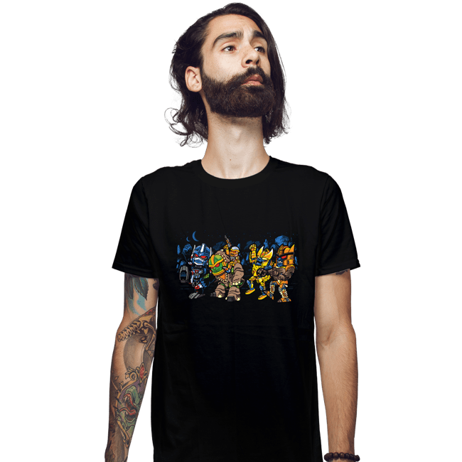 Daily_Deal_Shirts Fitted Shirts, Mens / Small / Black Where The War Beasts Are