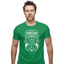 Load image into Gallery viewer, Shirts Fitted Shirts, Mens / Small / Irish Green Dungeon Dancer
