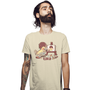 Secret_Shirts Fitted Shirts, Mens / Small / Sand Birb-Ross