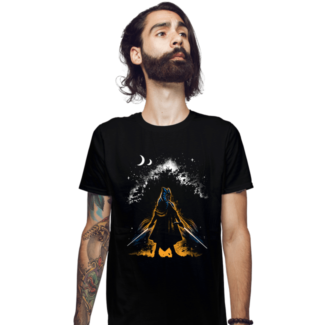 Daily_Deal_Shirts Fitted Shirts, Mens / Small / Black Twin Blade Fulcrum