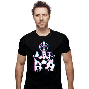 Daily_Deal_Shirts Fitted Shirts, Mens / Small / Black Glitched Jafar