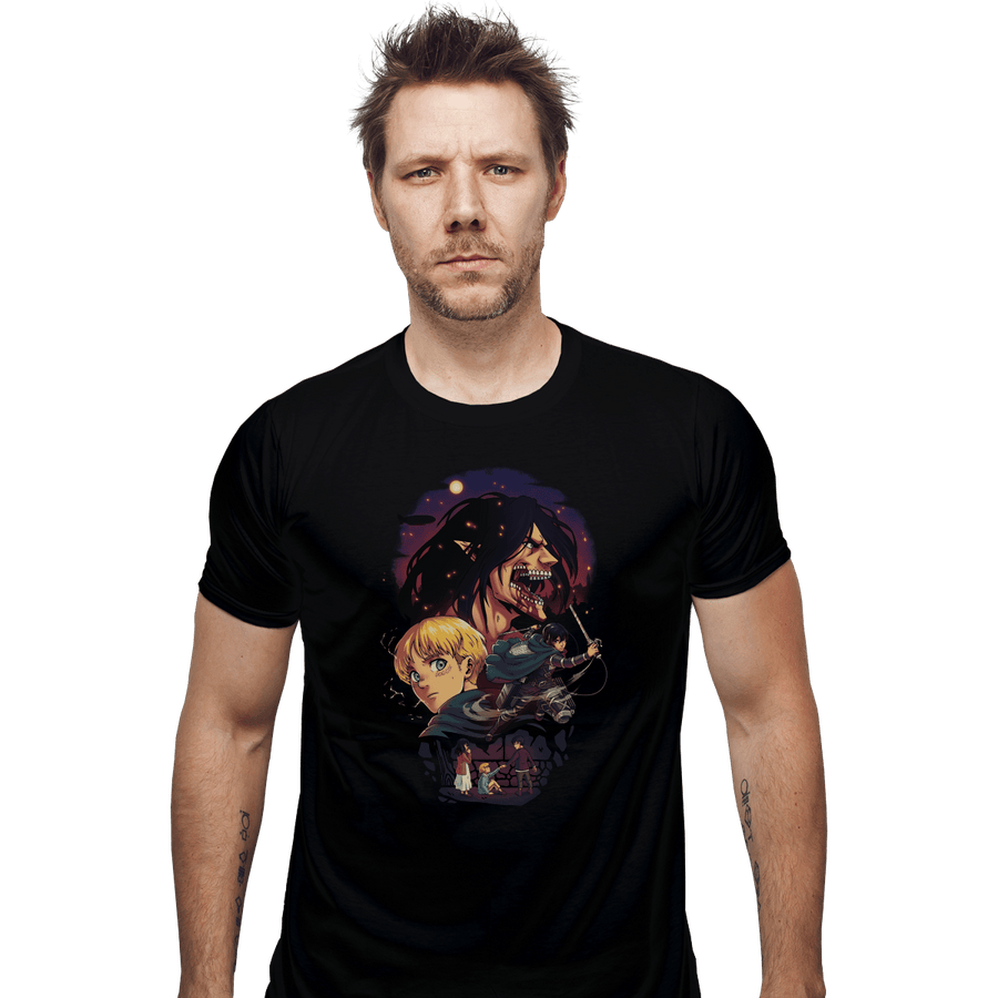 Shirts Fitted Shirts, Mens / Small / Black Wings Of Freedom
