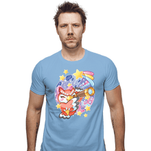 Load image into Gallery viewer, Shirts Fitted Shirts, Mens / Small / Powder Blue Animal Crossing - Celeste
