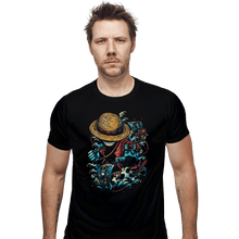 Load image into Gallery viewer, Shirts Fitted Shirts, Mens / Small / Black Colorful Pirate
