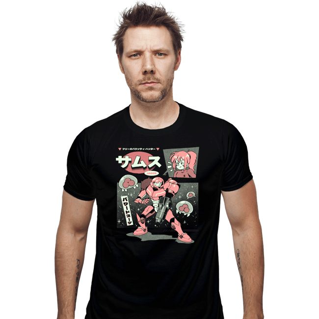 Daily_Deal_Shirts Fitted Shirts, Mens / Small / Black Bounty Hunter From Space