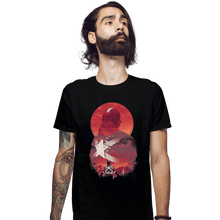 Load image into Gallery viewer, Shirts Fitted Shirts, Mens / Small / Black Red Guardian Sun
