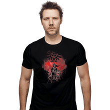 Load image into Gallery viewer, Shirts Fitted Shirts, Mens / Small / Black Dark Link Art
