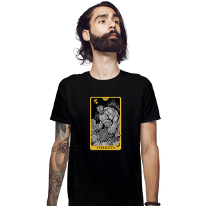 Shirts Fitted Shirts, Mens / Small / Black Tarot Strength