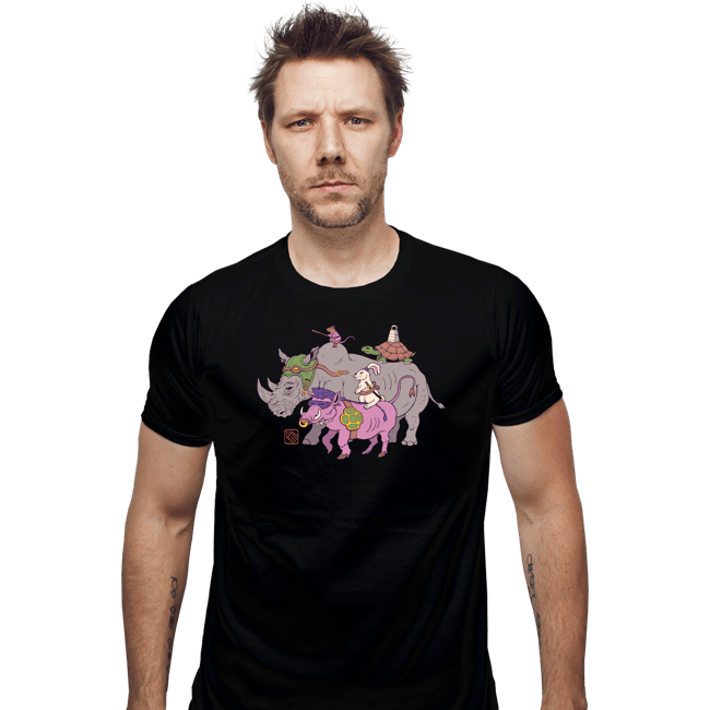 Daily_Deal_Shirts Fitted Shirts, Mens / Small / Black Mutant Animals