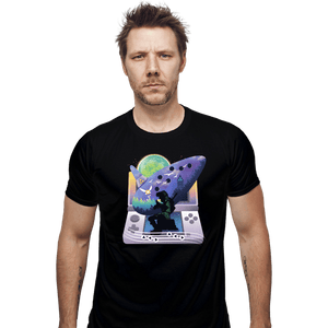 Secret_Shirts Fitted Shirts, Mens / Small / Black 3D Ocarina
