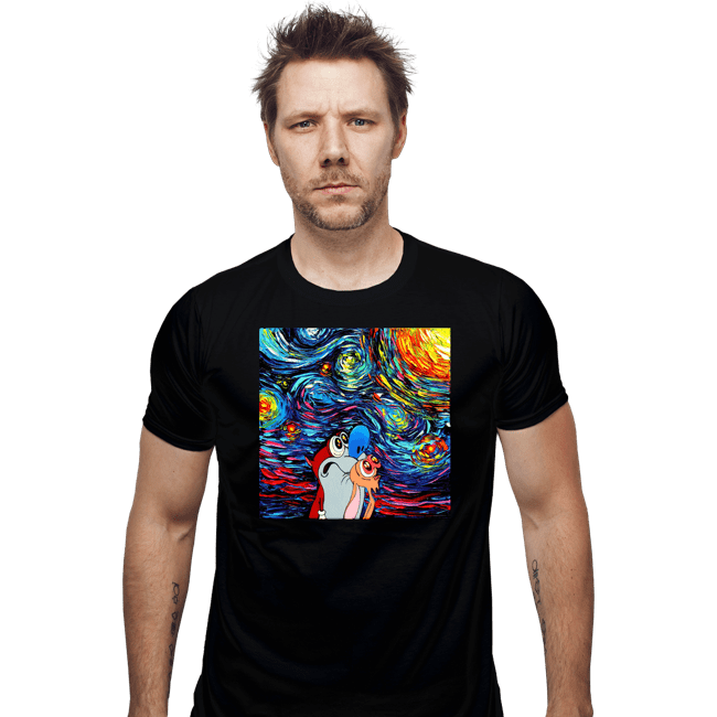 Secret_Shirts Fitted Shirts, Mens / Small / Black Van Gogh Never Experienced Space Madness!