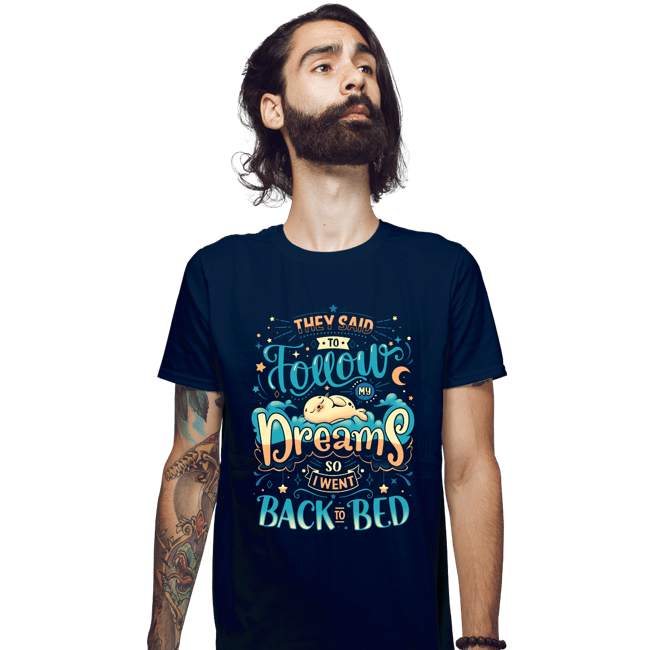 Daily_Deal_Shirts Fitted Shirts, Mens / Small / Navy Back To Dreaming