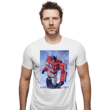 Load image into Gallery viewer, Secret_Shirts Fitted Shirts, Mens / Small / White Optimus Watercolor
