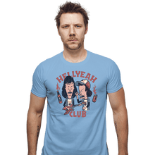 Load image into Gallery viewer, Daily_Deal_Shirts Fitted Shirts, Mens / Small / Powder Blue Hellyeah Club
