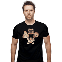Load image into Gallery viewer, Shirts Fitted Shirts, Mens / Small / Black Animal Queen

