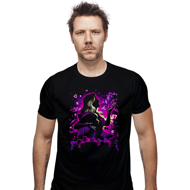 Daily_Deal_Shirts Fitted Shirts, Mens / Small / Black Love Witch