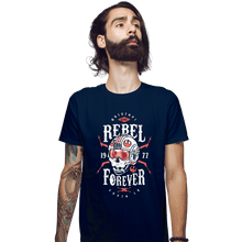 Load image into Gallery viewer, Shirts Fitted Shirts, Mens / Small / Navy Rebel Forever
