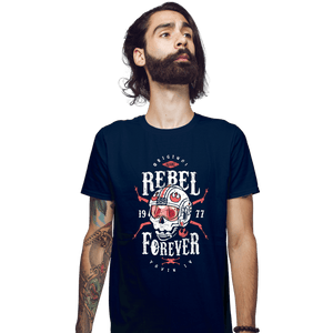 Shirts Fitted Shirts, Mens / Small / Navy Rebel Forever