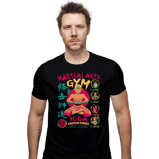 Daily_Deal_Shirts Fitted Shirts, Mens / Small / Black Martial Arts Gym