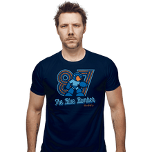 Load image into Gallery viewer, Shirts Fitted Shirts, Mens / Small / Navy The Blue Bomber
