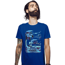 Load image into Gallery viewer, Shirts Fitted Shirts, Mens / Small / Royal Blue Green Hill Zone
