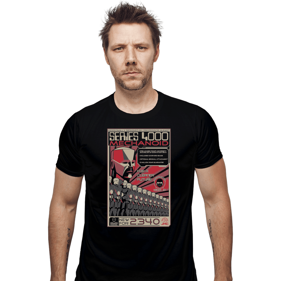 Shirts Fitted Shirts, Mens / Small / Black Series 4000 Mechanoid