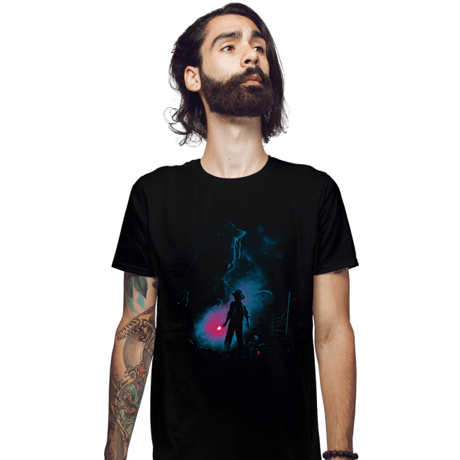 Daily_Deal_Shirts Fitted Shirts, Mens / Small / Black Attack On T-Rex