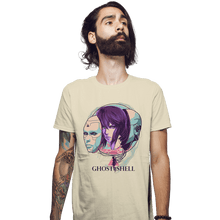 Load image into Gallery viewer, Daily_Deal_Shirts Fitted Shirts, Mens / Small / Sand Ghost In The Shell
