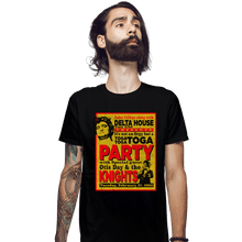 Load image into Gallery viewer, Secret_Shirts Fitted Shirts, Mens / Small / Black Delta House Flyer
