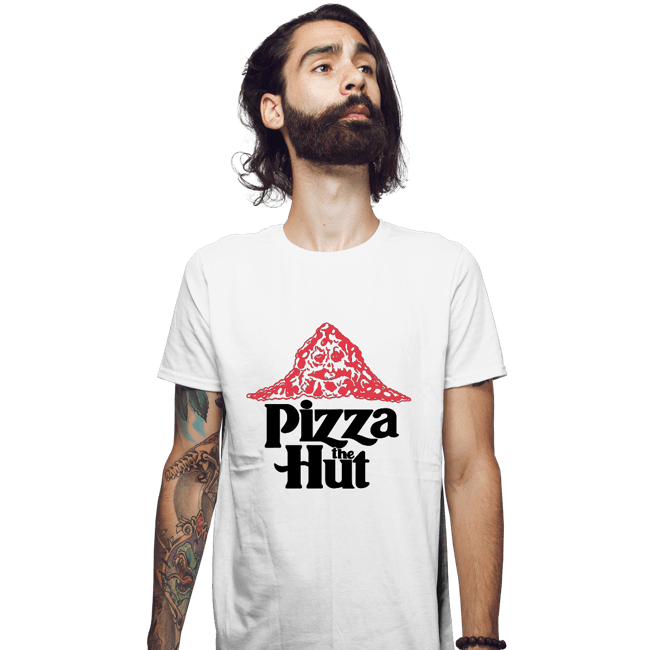 Secret_Shirts Fitted Shirts, Mens / Small / White Pizza-The-Hut
