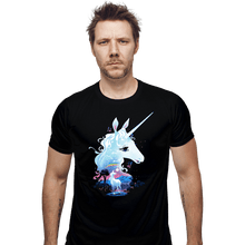 Load image into Gallery viewer, Daily_Deal_Shirts Fitted Shirts, Mens / Small / Black The Last Unicorn
