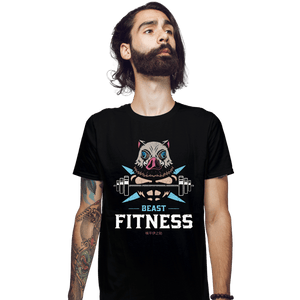 Daily_Deal_Shirts Fitted Shirts, Mens / Small / Black Beast Fitness