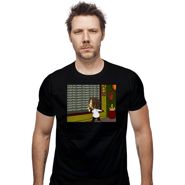 Secret_Shirts Fitted Shirts, Mens / Small / Black Rage Simpson