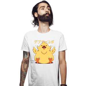 Shirts Fitted Shirts, Mens / Small / White Fat Chocobo