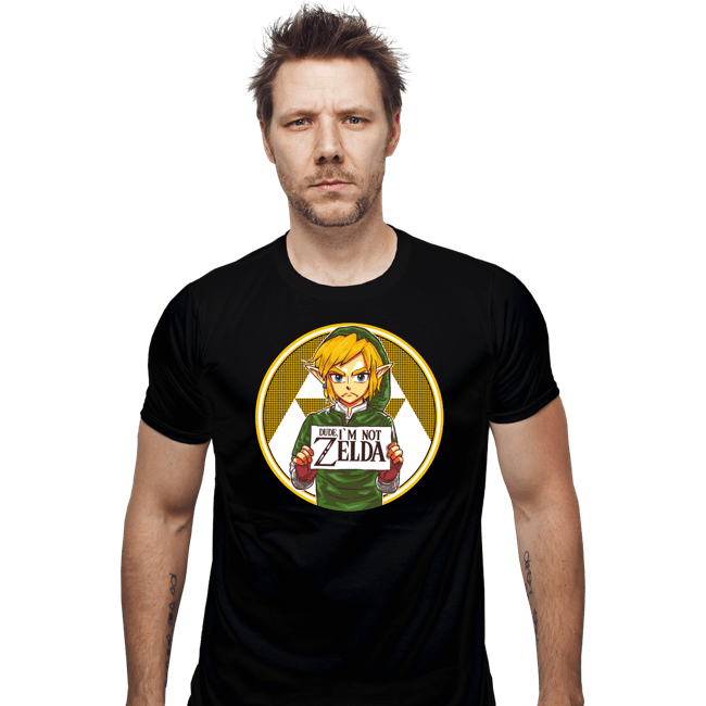 Secret_Shirts Fitted Shirts, Mens / Small / Black Not Zelda!
