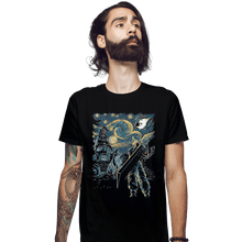 Load image into Gallery viewer, Shirts Fitted Shirts, Mens / Small / Black Starry Remake
