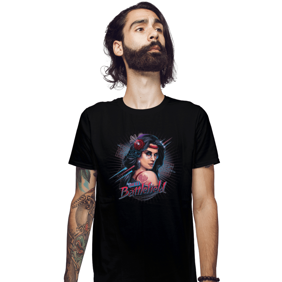 Shirts Fitted Shirts, Mens / Small / Black Love Is A Battlefield