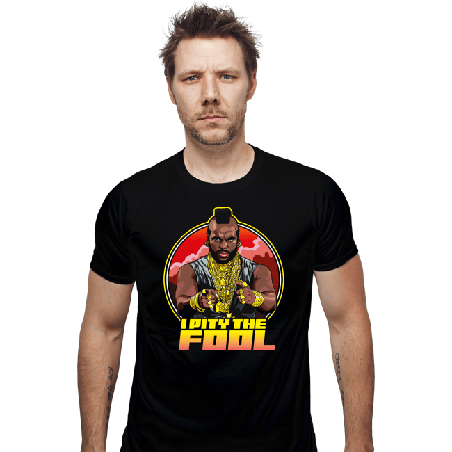 Secret_Shirts Fitted Shirts, Mens / Small / Black Pity The Fool