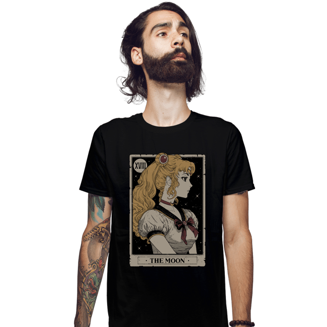 Daily_Deal_Shirts Fitted Shirts, Mens / Small / Black Tarot Of The Moon
